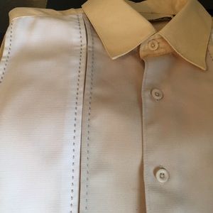 Men's short sleeve button down shirt.